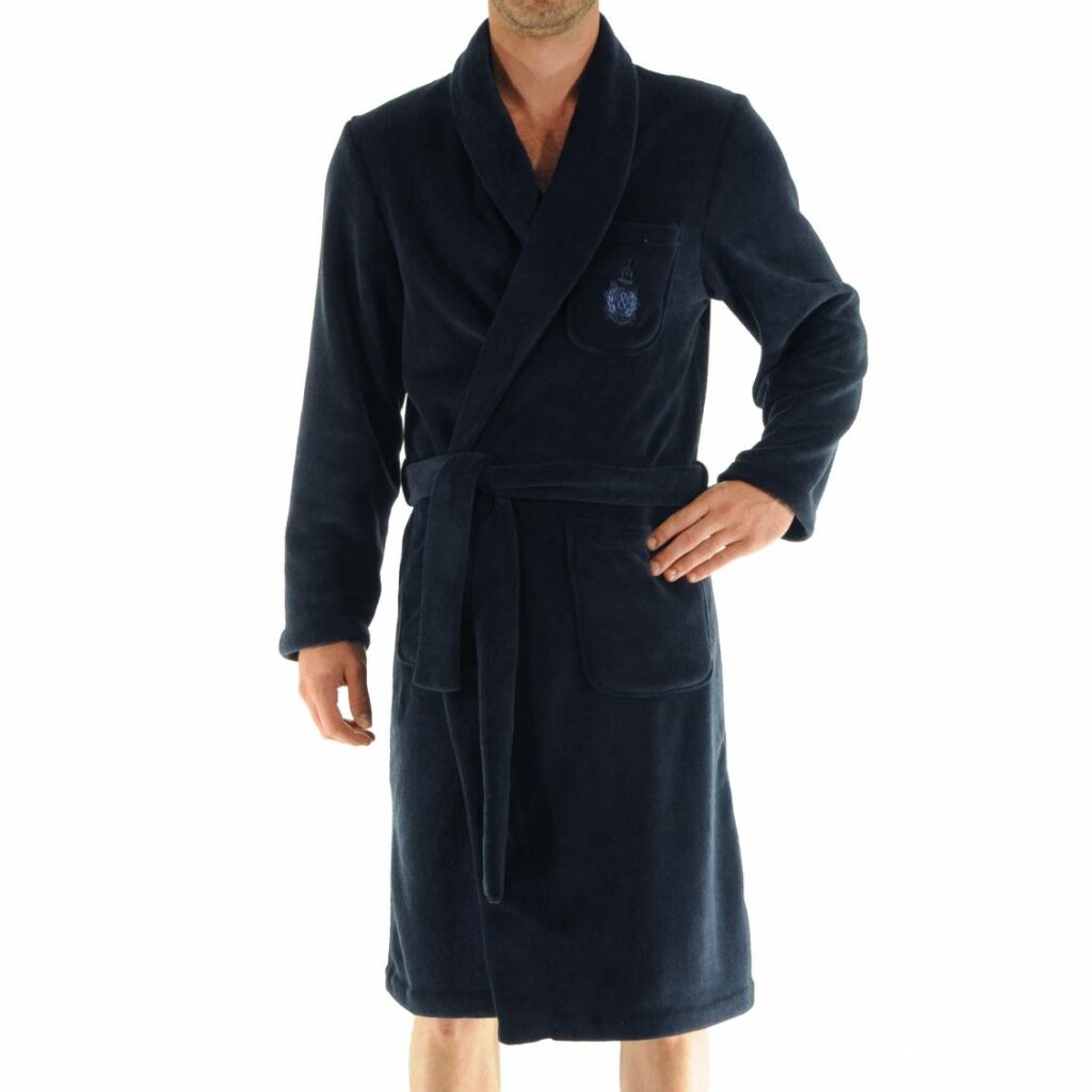 SYMPHONY LINGERIE Magasin De Lingerie A Challans En Vendee 85 Robe De Chambre Baikal Christian Cane En Polaire Bleu Marine 1 1128x1128
